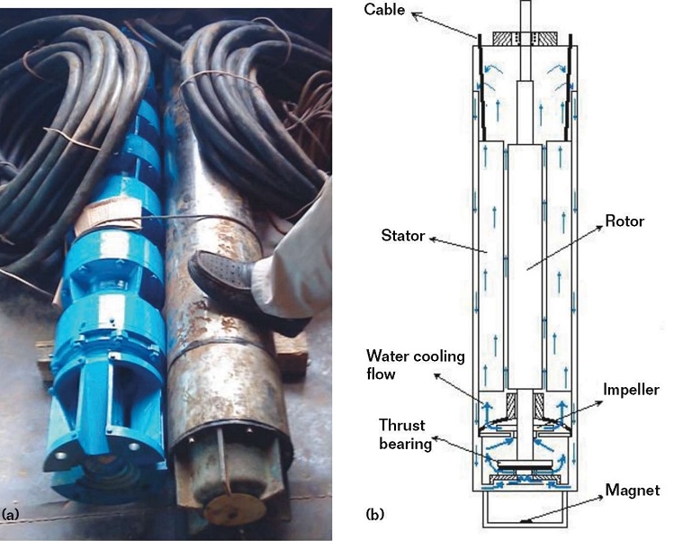 Pump thrust deals bearing